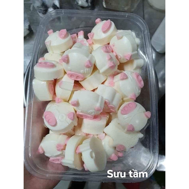 khuon silicon lam thach rau cau socola keo deo hinh con vat hoa tim duong kinh vien tu 3 4 cm