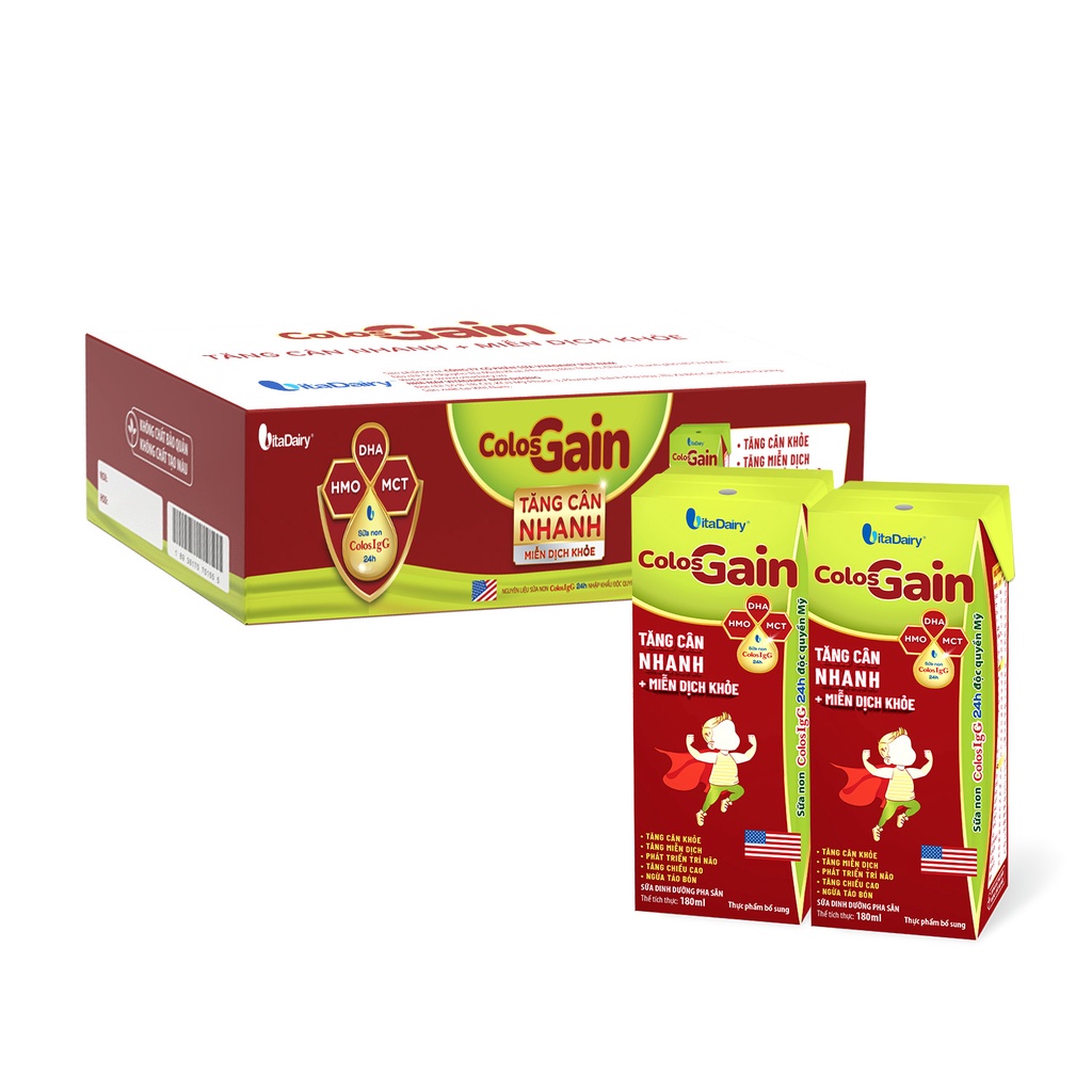 Ảnh SUDD Colos Gain 180ml - thùng 48 hộp - VitaDairy 1
