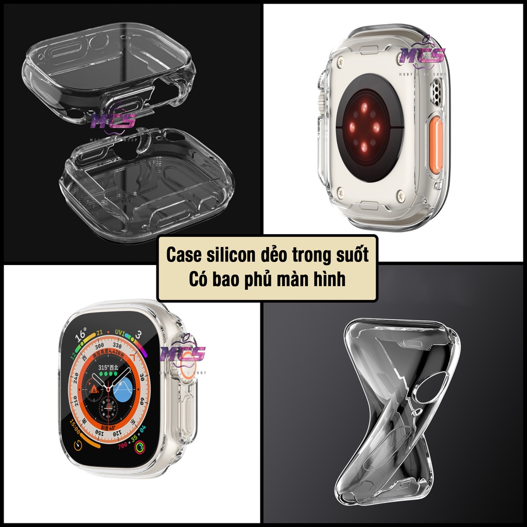 case ốp đồng hồ a watch ultra 49mm 45 44 42 41 40 38mm silicon dẻo