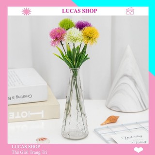 Hoa giả - Hoa bồ công anh cao 26cm decor nhà cửa, trang trí quán hoa có nhiều màu sắc rất đẹp