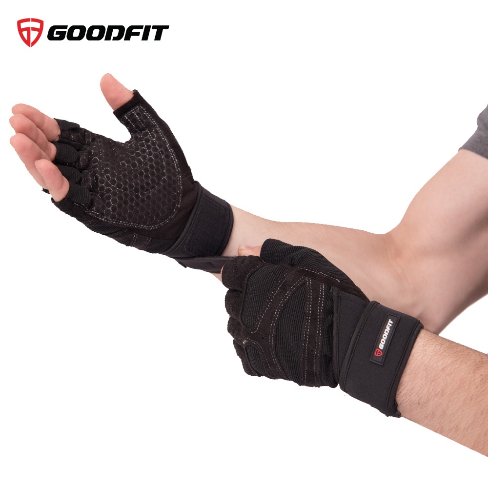 Găng tay tập gym có quấn GoodFit GF201G