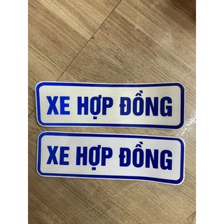 (1 cái) xe hợp đồng decal phản quang laoi5 1 đèn chiếu vào phát sáng không bay màu