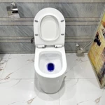 ✅GIÁ SỐC✅(RẺ NHẤT SHOPEE)Bồn cầu liền khối cao cấp nắp êm,xả 2 tác động xả xoáy + xả đẩy men phủ nano siêu trắng sạch — ảnh 4