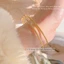 Vòng tay titan không gỉ mạ vàng 18k thiết kế trơn bóng đơn giản thanh lịch dành cho nữ