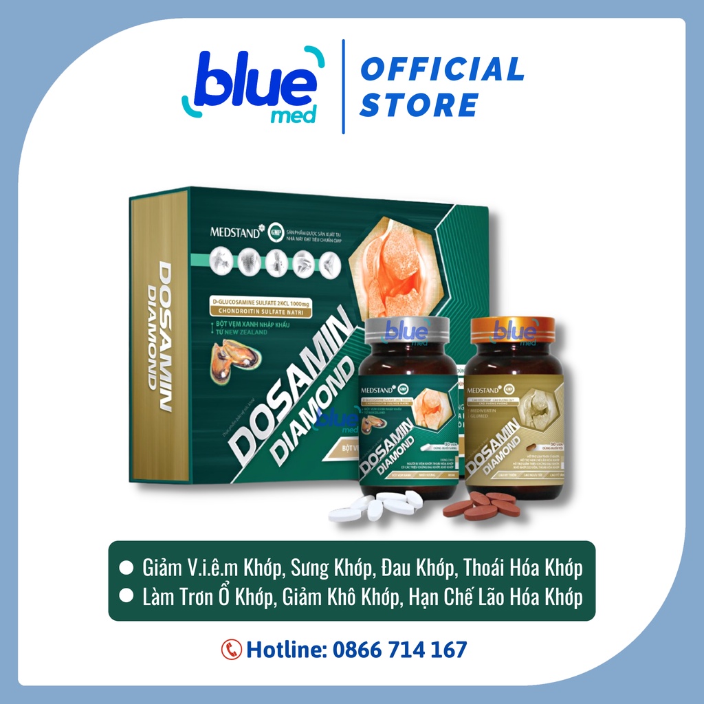 Viên Xương Khớp Dosamin Diamond Glucosamine, Bổ Xương Khớp, Thoái Hóa