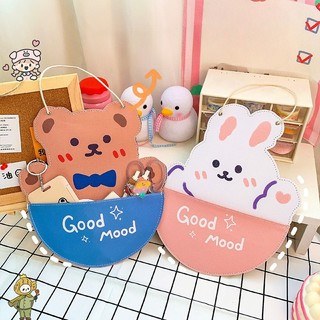 Túi Vải Đựng Đồ Treo Tường Dây Rút Dù Cute Hình Thú Timo DDK08