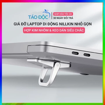 Giá đỡ laptop di động Nillkin đế tản nhiệt cho các loại Laptop, kê laptop Macbook siêu mỏng dạng Kickflt