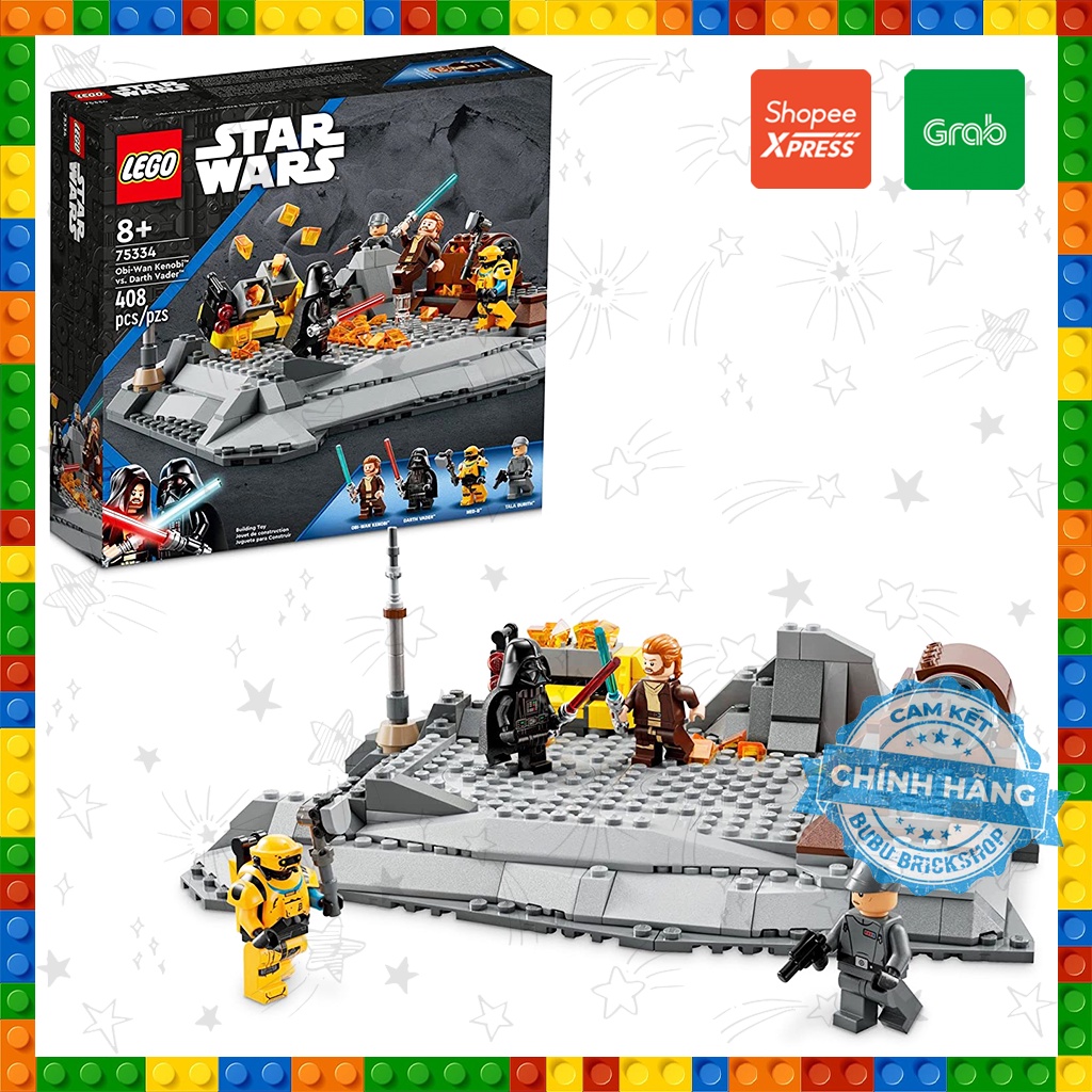 [Xé lẻ][New] Lego Star Wars 75334 - Obi-Wan Kenobi vs. Darth Vader - Bộ ...