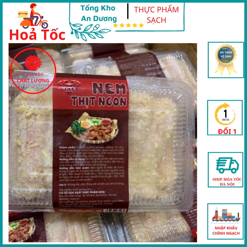 Nem Chua Rán Hà Nội Hộp 450Gr, Nem Chua Thịt Rán Công Ty Huta Ngon ...