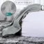 Ghế Lười 3II HOME Combo Ghế Kèm Đôn Gác Chân Size XL120x130cm L100x120cm M80x100cm Màu Xám Nhung Tăm