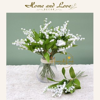 👉Bó 6 Cành Hoa Linh Lan, hoa Chuông Baby cao cấp - Hoa Giả Decor, phụ kiện bó hoa cô dâu