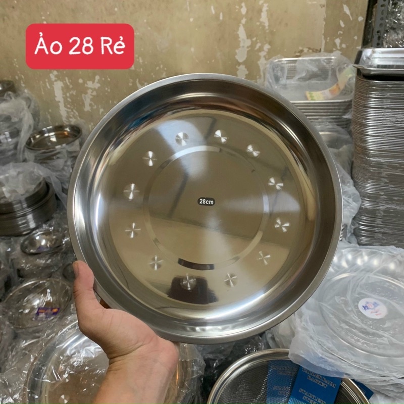 Dĩa inox 28cm giá rẻ freeship | Shopee Việt Nam