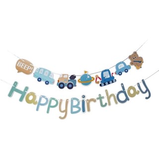 Set trang trí sinh nhật/Dây chữ HAPPY BIRTHDAY kèm sticker