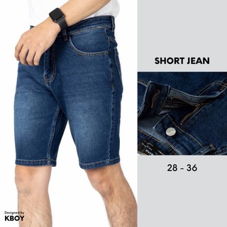 Quần Short Jean Nam Kboy Shop, Quần đùi Jean  nam trơn co giãn bigsize thoáng mát, hợp dáng dễ dàng phối đồ QSJN.