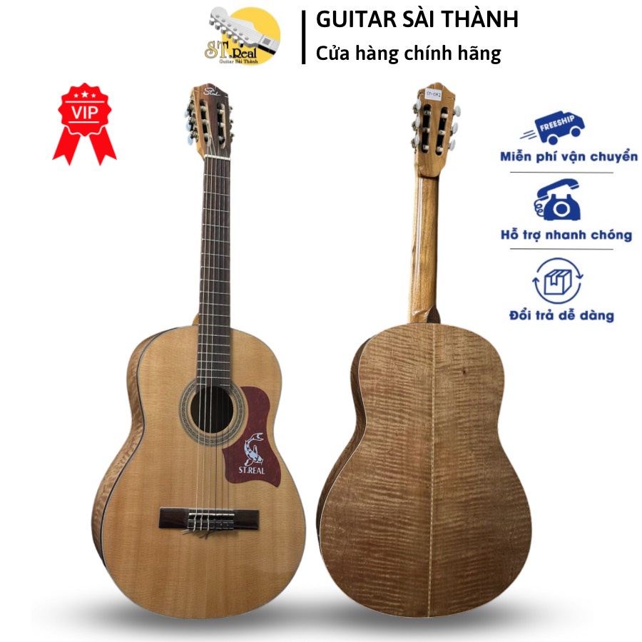 Đàn Ghita Classic Custom Mã ST-CH2 ST.Real Guitar Sài Thành Chất Gỗ Còng Cườm