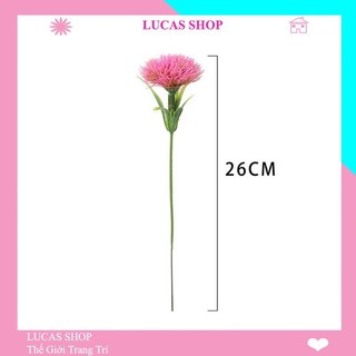 Hoa giả - Hoa bồ công anh cao 26cm decor nhà cửa, trang trí quán hoa có nhiều màu sắc rất đẹp