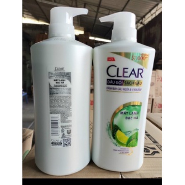 (tặng kèm)Dầu Gội Clear Sạch Gàu 650ml Mát Lạnh Bạc Hà 3x Sức Mạnh Đánh Bay Gàu, Ngứa, Vi Khuẩn