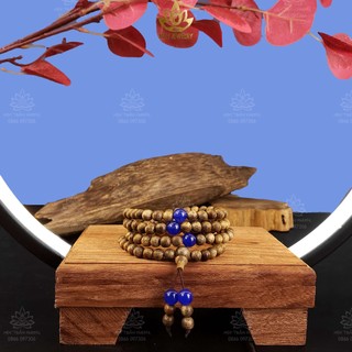 Vòng Tay Trầm Hương 108 Hạt Mix Đá Ngũ Bảo Trợ Mệnh (Không Chặn Bạc) - Mộc Trầm Hương MTH