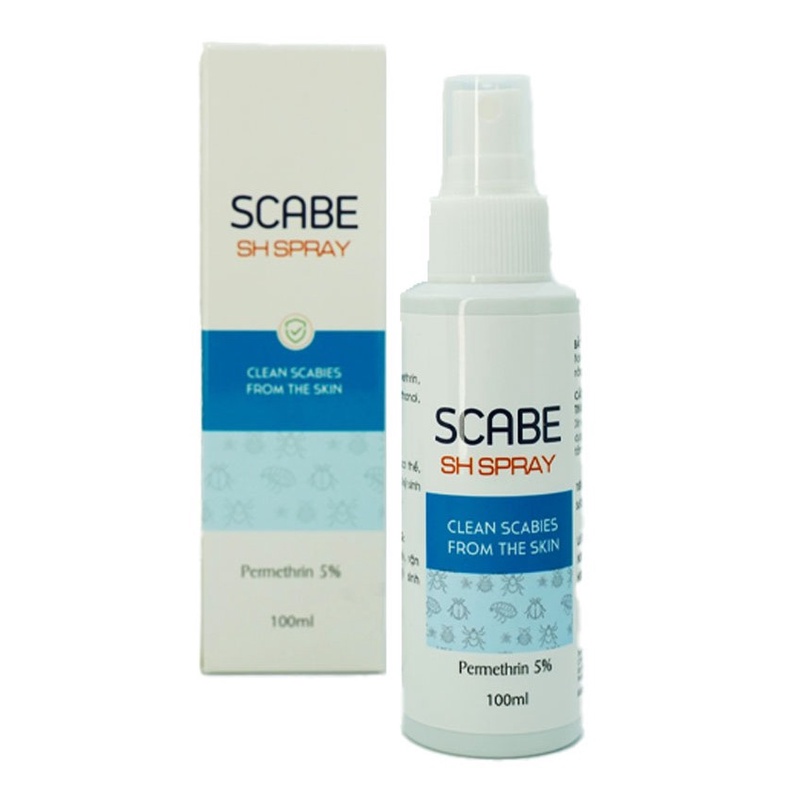 SCABE SH Spray Dung Dịch Xịt Ghẻ, Chấy, Kí Sinh Trùng, Côn Trùng Ngoài ...