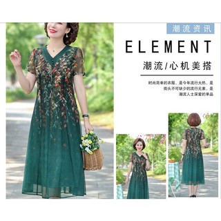 Đầm Trung Niên Che Bụng Dự Tiệc Sang Chảnh VH68