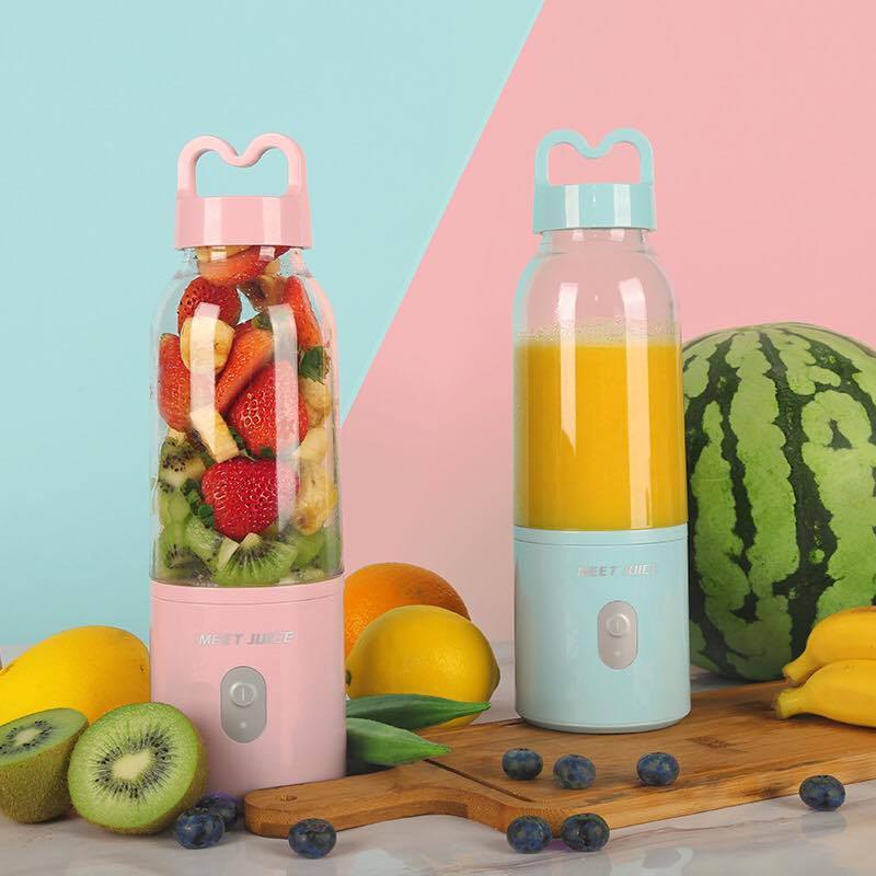 Ảnh Máy xay sinh tố, rau củ cầm tay YOICE MEET JUICE 500ml, 4 lưỡi dao sắc bén cực nhuyễn [HÀNG CHÍNH HÃNG] 4