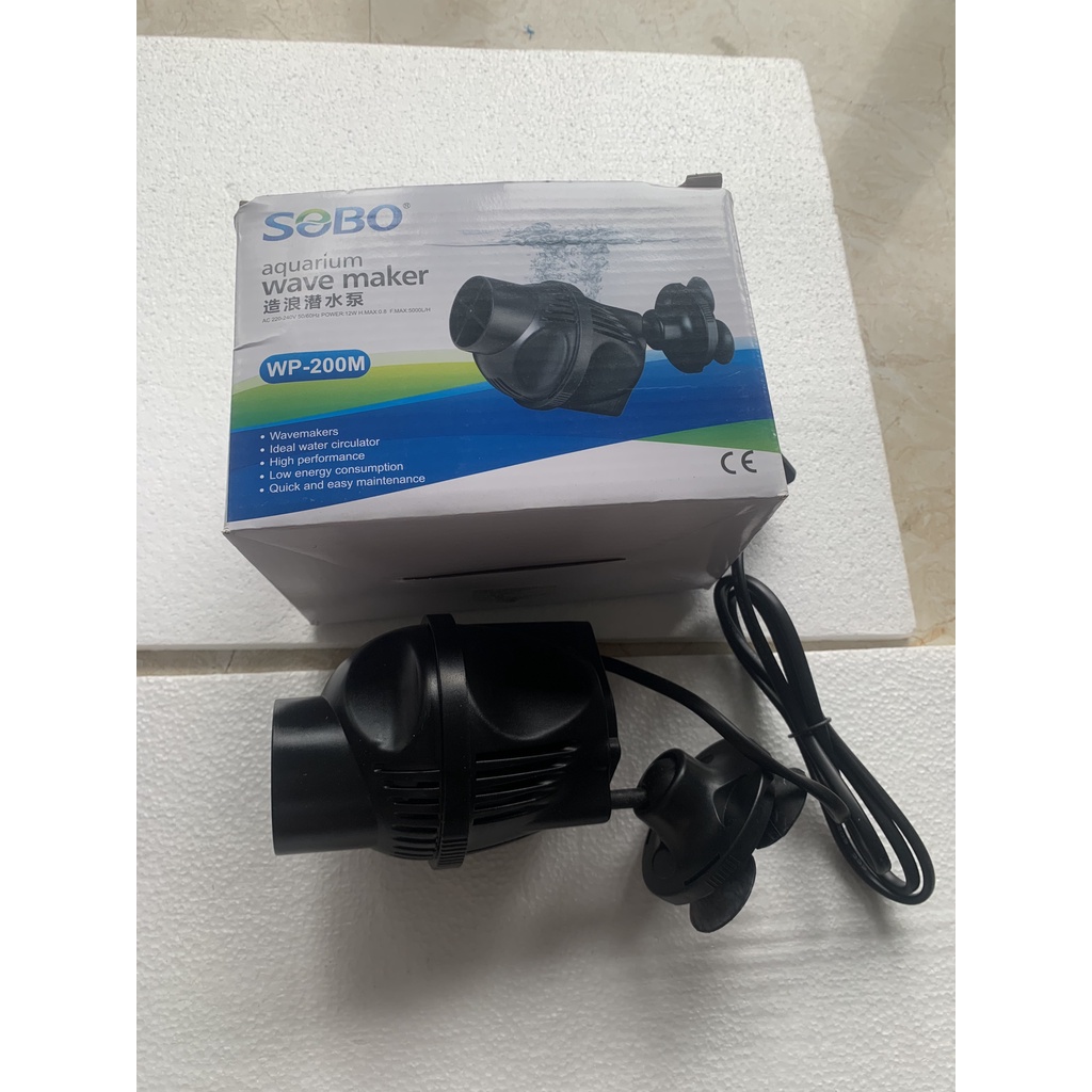 Máy thổi luồng,tạo sóng,đẩy cặn,phân cá SOBO WP -200M,DÙNG CHO BỂ CÁ CẢNH,HỒ CÁ KOI,