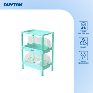 Kệ nắp lớn 2 tầng 3 tầng DUY TÂN nhựa PP, kệ úp chén bát, đựng đồ đa năng