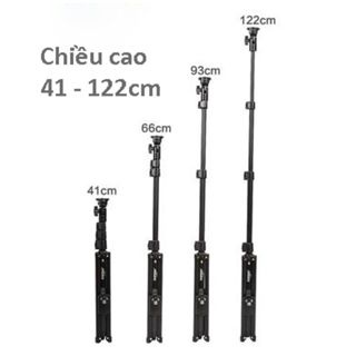Tripod Gậy Chụp Ảnh Yunteng VCT-1388/1388L - Chân Đế Điện Thoại, Gậy Selfie Đa Năng,Remote Bluetooth