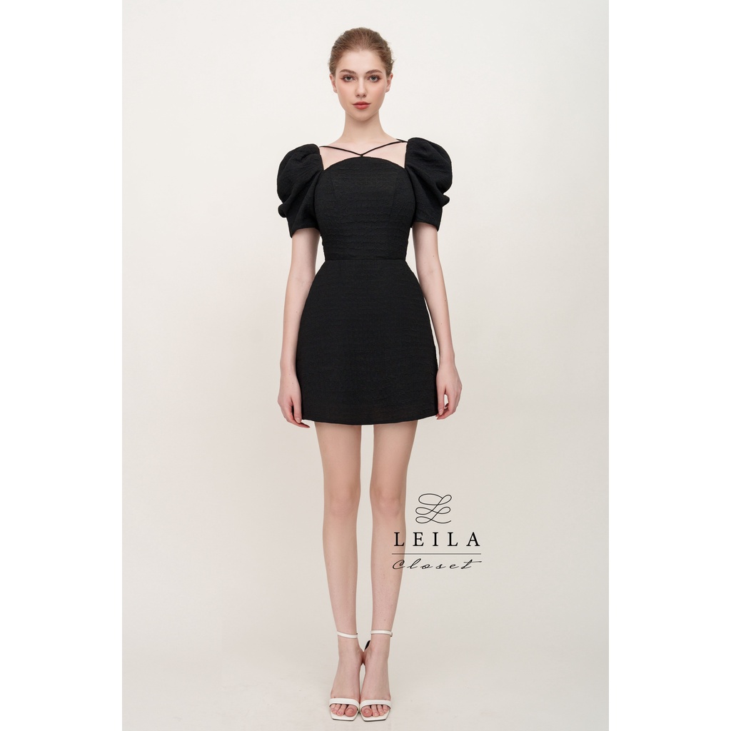 [Mã BMLTB200 giảm đến 100K đơn 499K] Yuri dress form ngắn - Leila closet