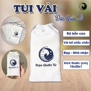 Túi Vải Đựng Bài Tarot, Kinh Dịch ĐẠO QUÂN TỬ - Túi vải canvas dây rút