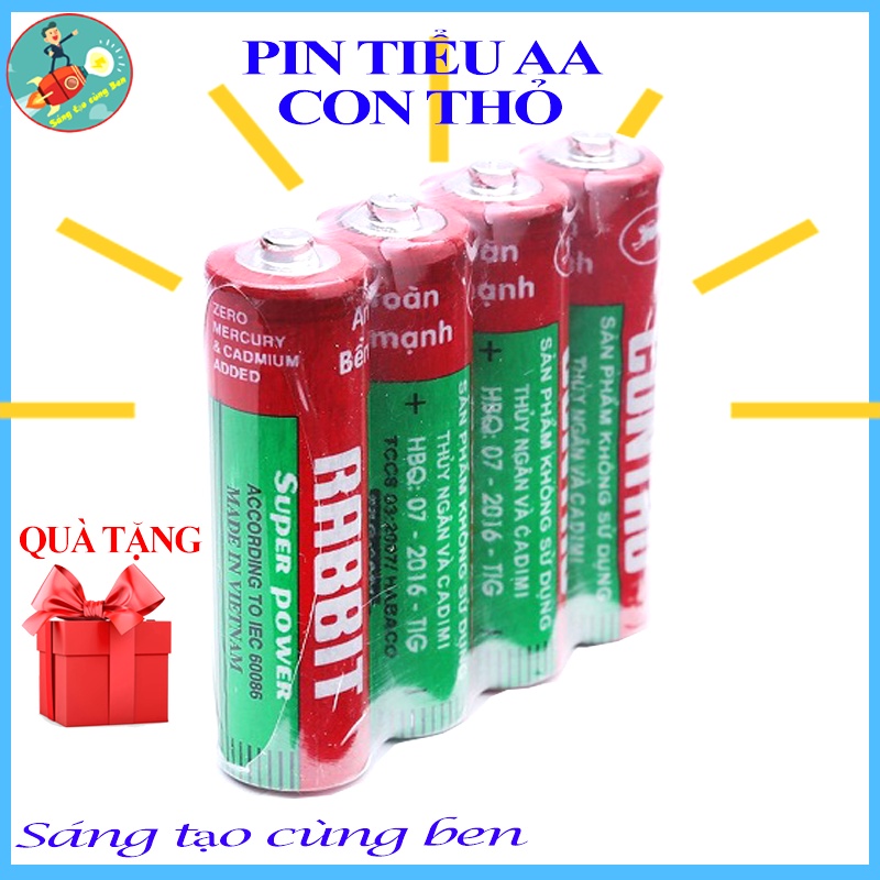 Pin Con Thỏ AA loại to, hàng nhà máy, sử dụng cực tốt cho đồ chơi trẻ ...
