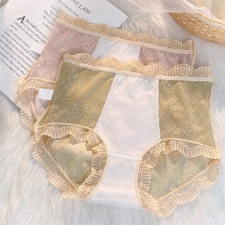 Quần lót nữ ren lưới cao cấp siêu mỏng thoáng mát, đính nơ mềm mại và sexy DEVARI L096