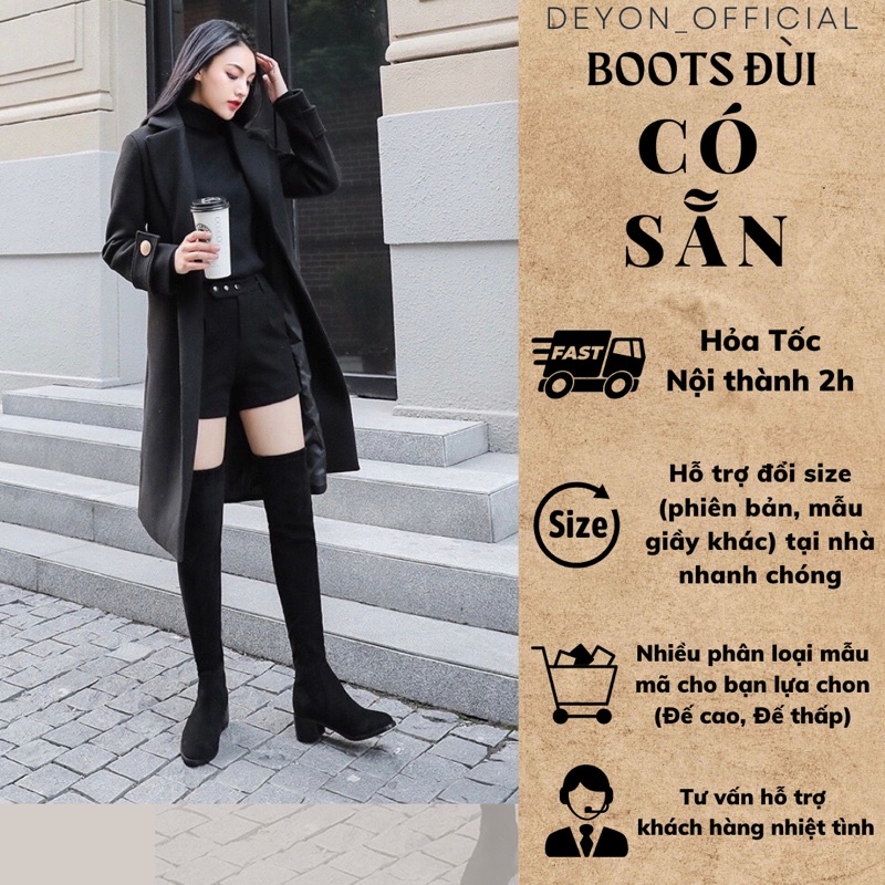 [CÓ SẴN Size 35-43] Boots cao cổ, boots đùi nữ co giãn cao cấp ôm chân ...