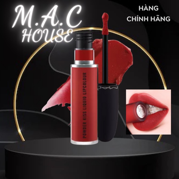 Son Kem MAC 991 Powder Kiss Liquid Lipcolour Devoted To Chili (Đỏ