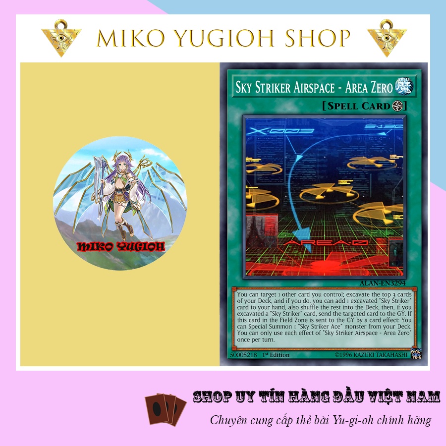 Miko Yugioh Thẻ Bài Yugioh Chính Hãng Tiếng Nhật Sky Striker Airspace Area Zero Slf1 5061