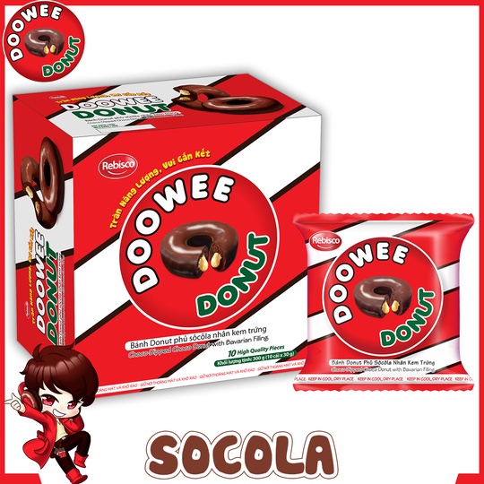 Bánh Donut Nhân Kem Doowee Donut Hộp 290g Các Vị | Shopee Việt Nam