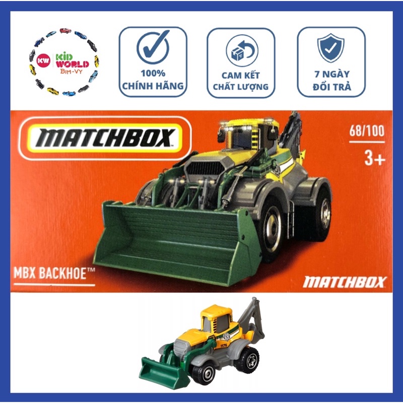 Xe mô hình Matchbox box Tải MBX Backhoe 68/100. | Shopee Việt Nam