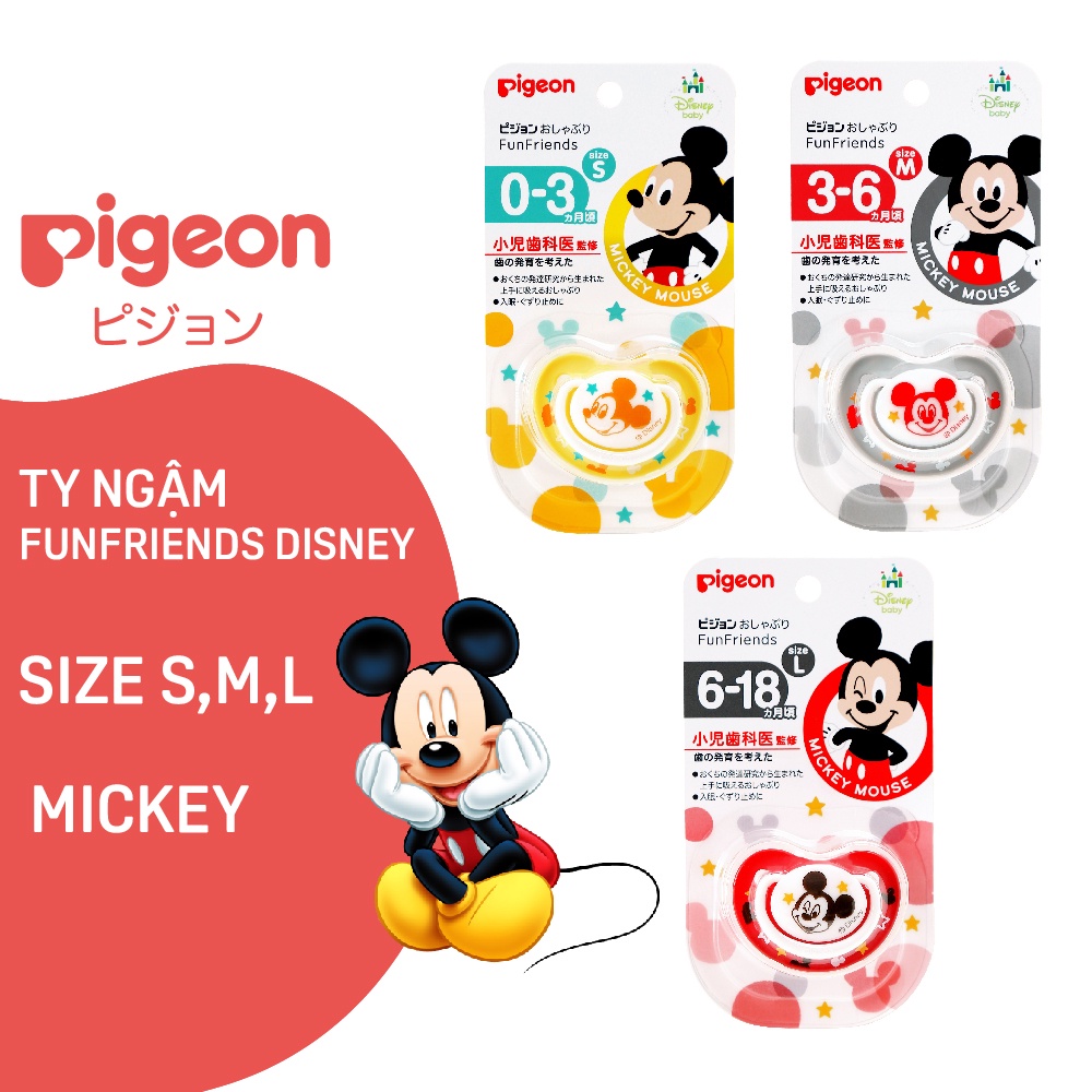Ty Ngậm Funfriends Disney Mickey Pigeon (size S/M/L)