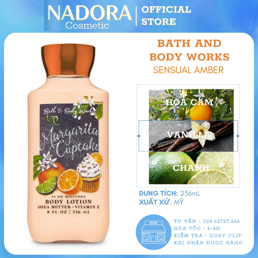 Sữa Dưỡng Thể Bath And Body Works Margarita Cupcake Body Lotion (236ml) Shopee Việt Nam