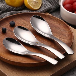 COMBO 5 THÌA (MUỖNG) INOX 304-Cán NGẮN  SIZE LỚN ĂN CƠM-SUP-CHÁO -CHÂT LƯƠNG CAO CẤP