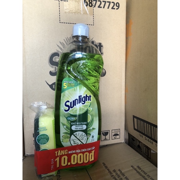 rửa chén sunlight 750ml đủ màu tặng