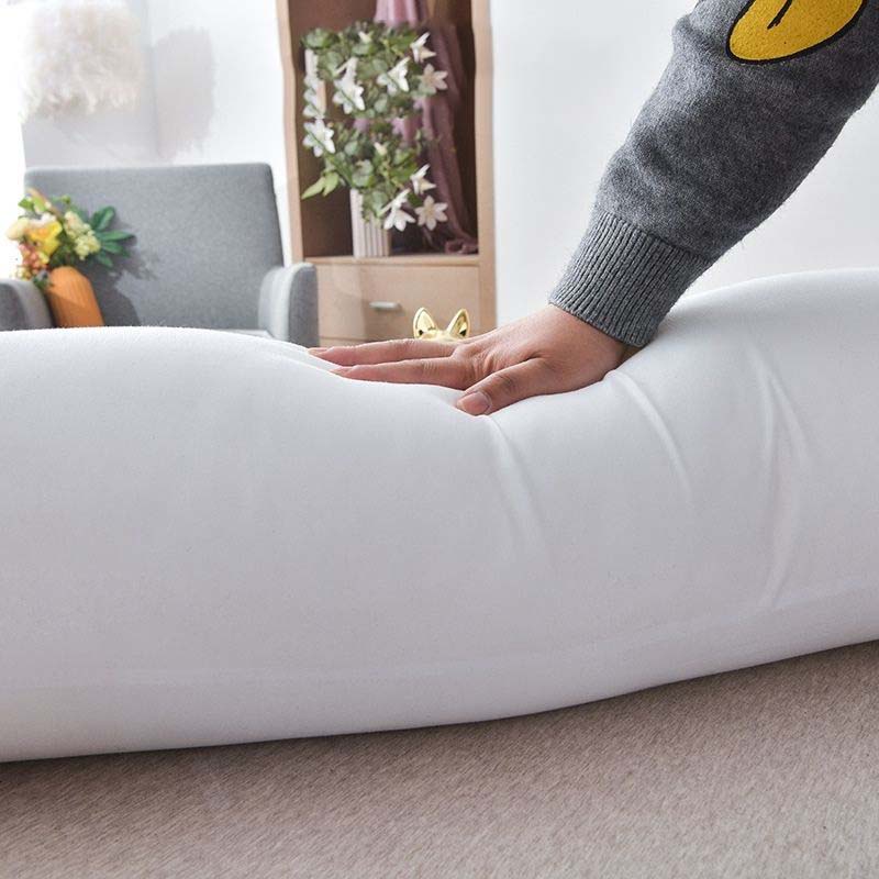 Gối Ôm Topaz Chính Hãng Cao Cấp Kích Cỡ 30cm X 95cm - Ruột Màu Trắng, Đàn Hồi Nhồi Bông Hạt Siêu Căng Có Dây Kéo