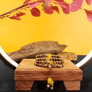 Vòng Tay Trầm Hương 108 Hạt Mix Đá Ngũ Bảo Trợ Mệnh (Không Chặn Bạc) - Mộc Trầm Hương MTH