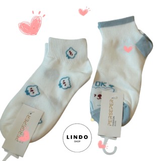 Tất cổ ngắn nữ phong cách Hàn Quốc hiện đại LINDO - Tất/ vớ màu sắc, kiểu dáng đa dạng chất liệu cotton