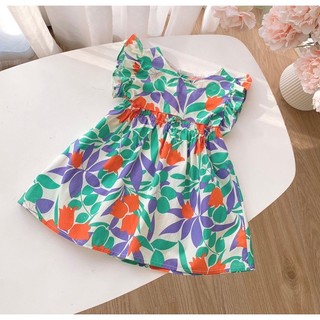 Váy xinh nhún bèo cho bé gái 1-7 tuổi Bunny Kids
