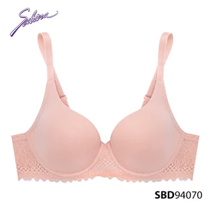 [SALE XẢ HÀNG] Áo Lót Mút Mỏng Cup Lớn Phối Ren Màu Cam Nhạt Perfect Bra By Sabina SBD94070