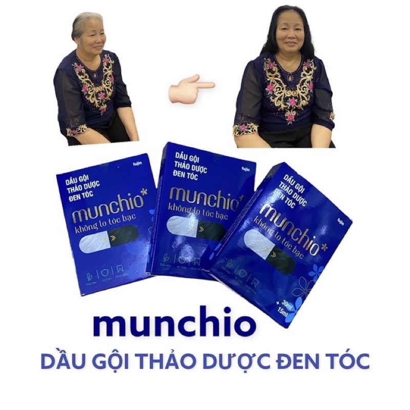 Dầu gội thảo dược đen tóc Munchio Hàng Việt Nam | Shopee Việt Nam