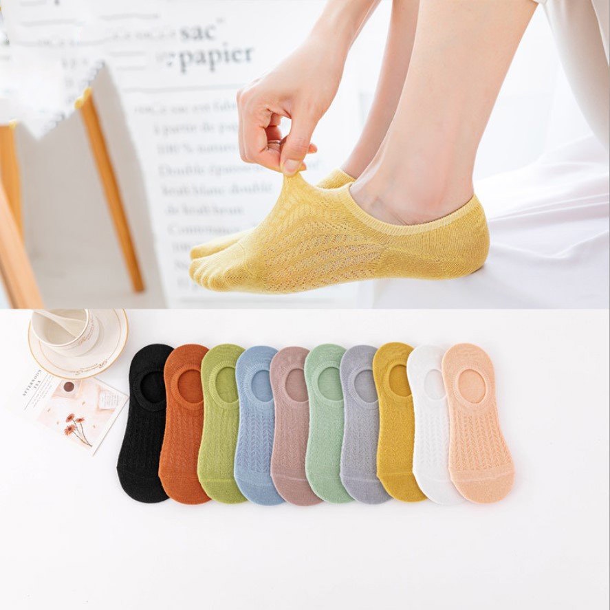 Tất Nữ Cổ Ngắn Thông Hơi, Vớ Nữ Cotton Thấm Hút Tốt Ngăn Mùi Hôi ZANABRA T81