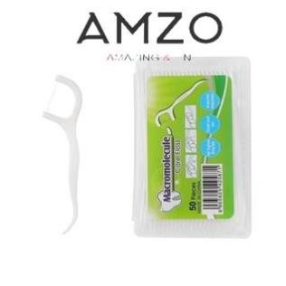 AMZO_HỘP 50 TĂM CHỈ NHA KHOA CHĂM SÓC RĂNG MIỆNG/TĂM XỈA RĂNG KHÔNG GÂY ĐAU NƯỚU/LÀM SẠCH KẼ RĂNG
