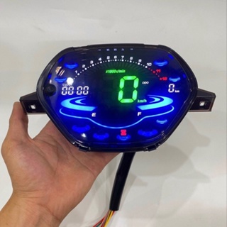 Đồng hồ điện tử Wave nhỏ Plus mẫu mới nhất 2023 gắn cho xe Wave ZX 